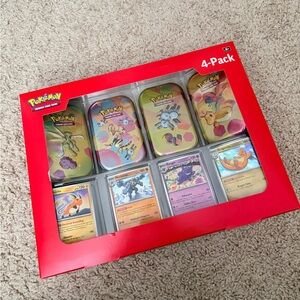 Pokemon TCG Scarlet & Violet 151 mini 4-Pack Tin Collection